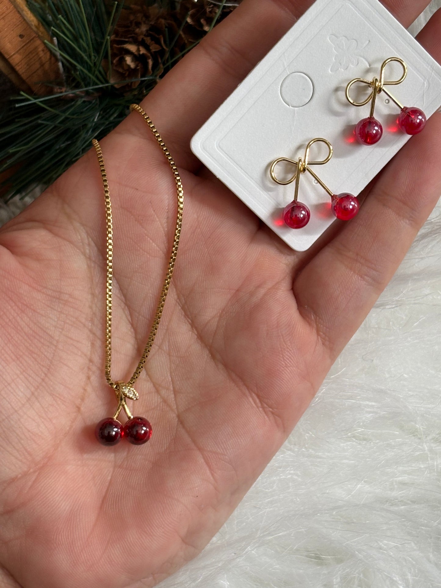 Cherry Jewelry Necklace