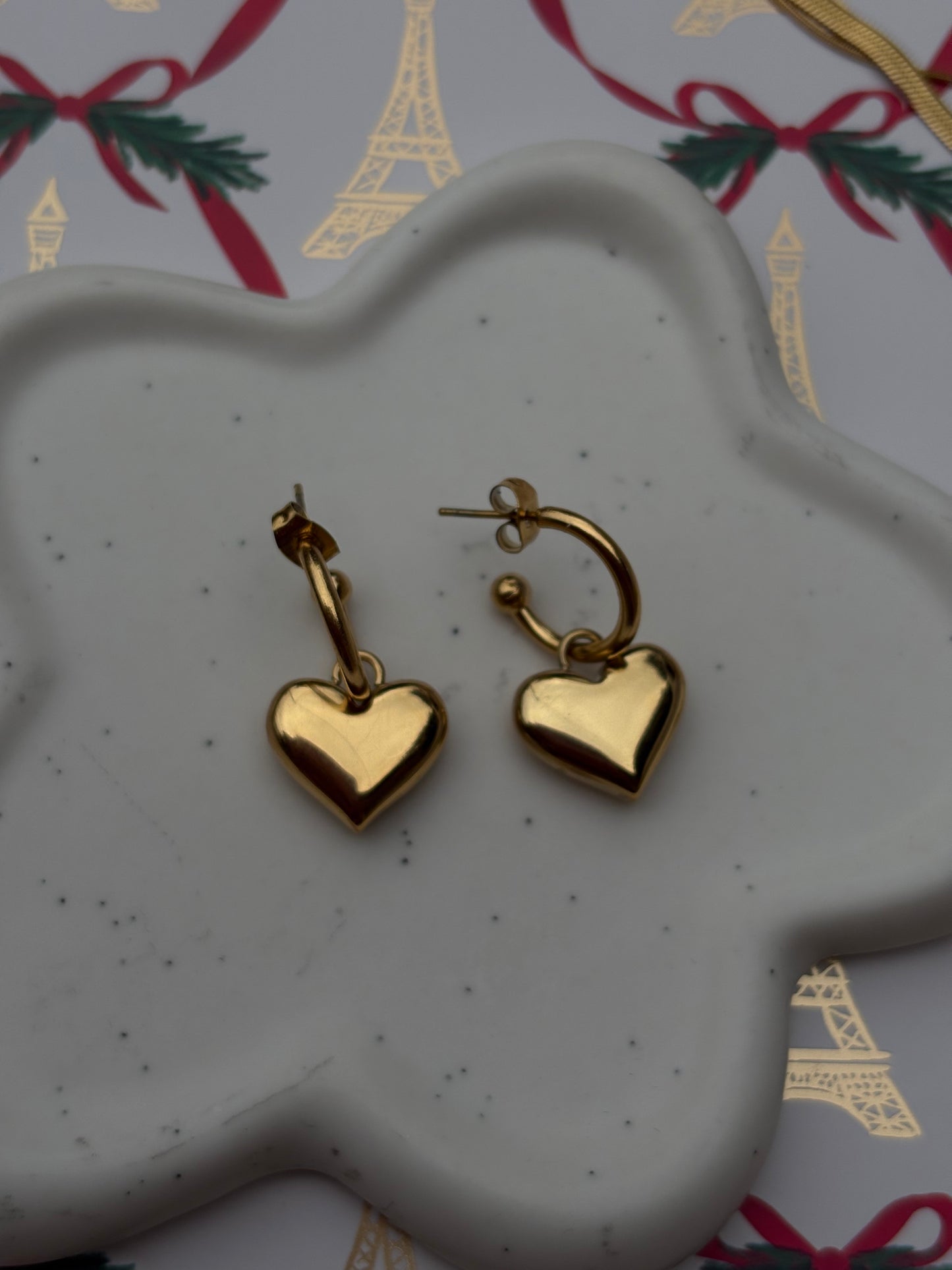 Heart Gold Earrings