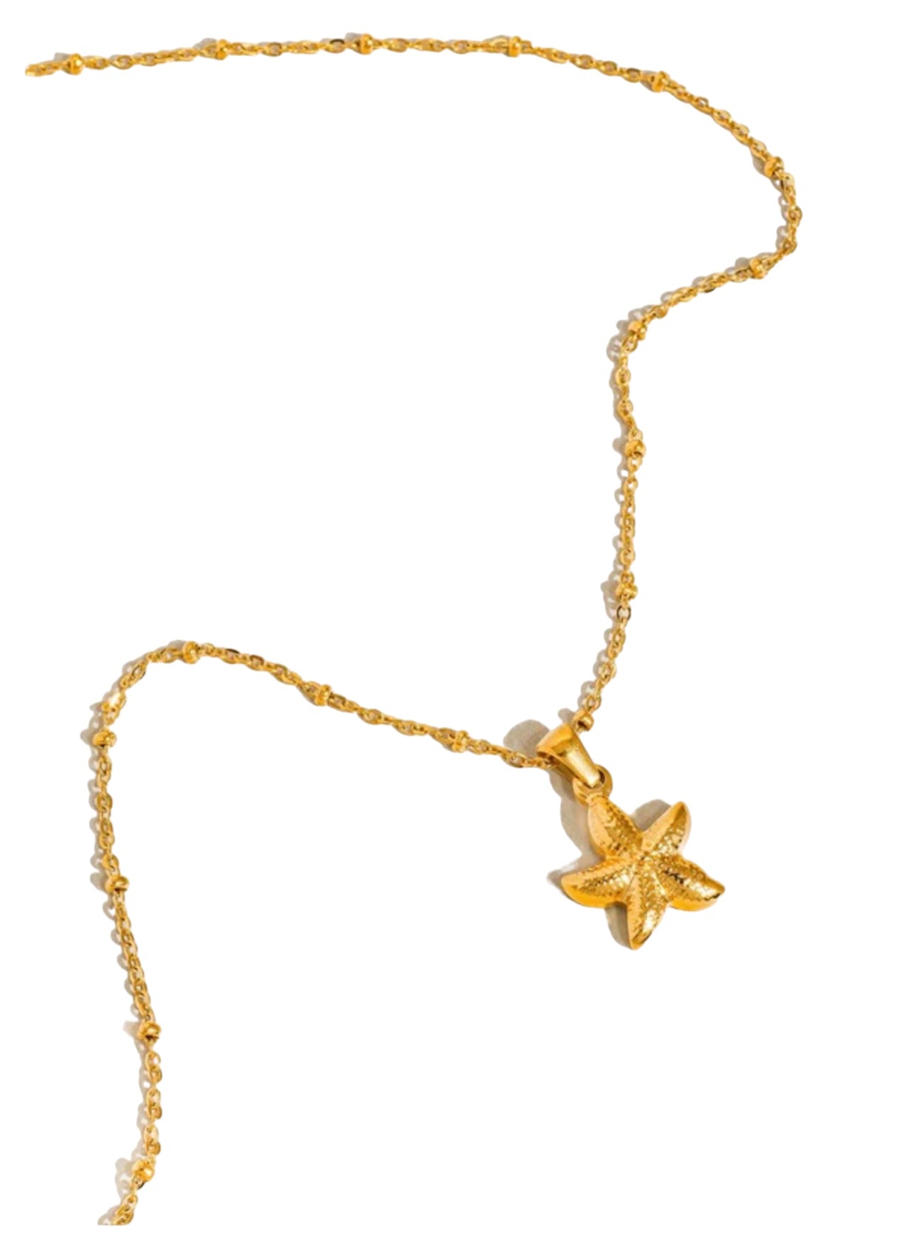 18k Star Necklace