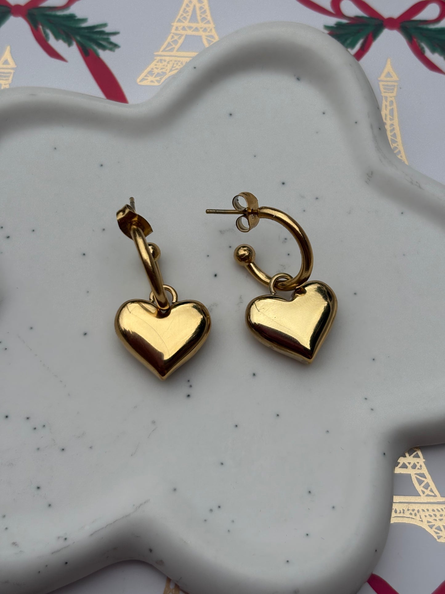 Heart Gold Earrings