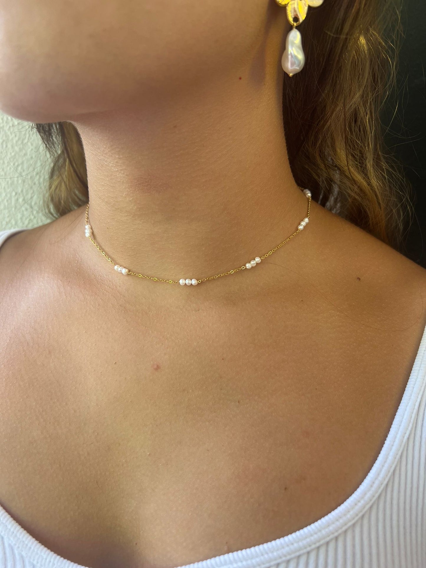 18k Pearl Choker