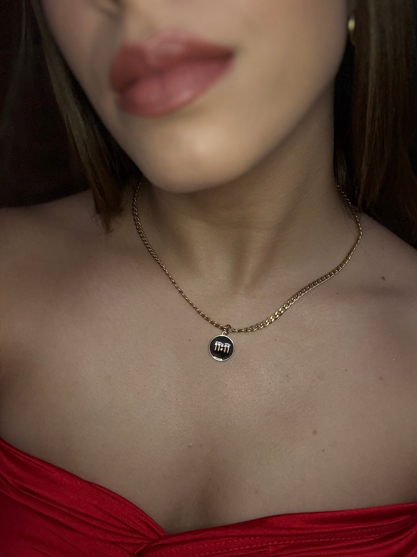 11:11 BLACK NECKLACE