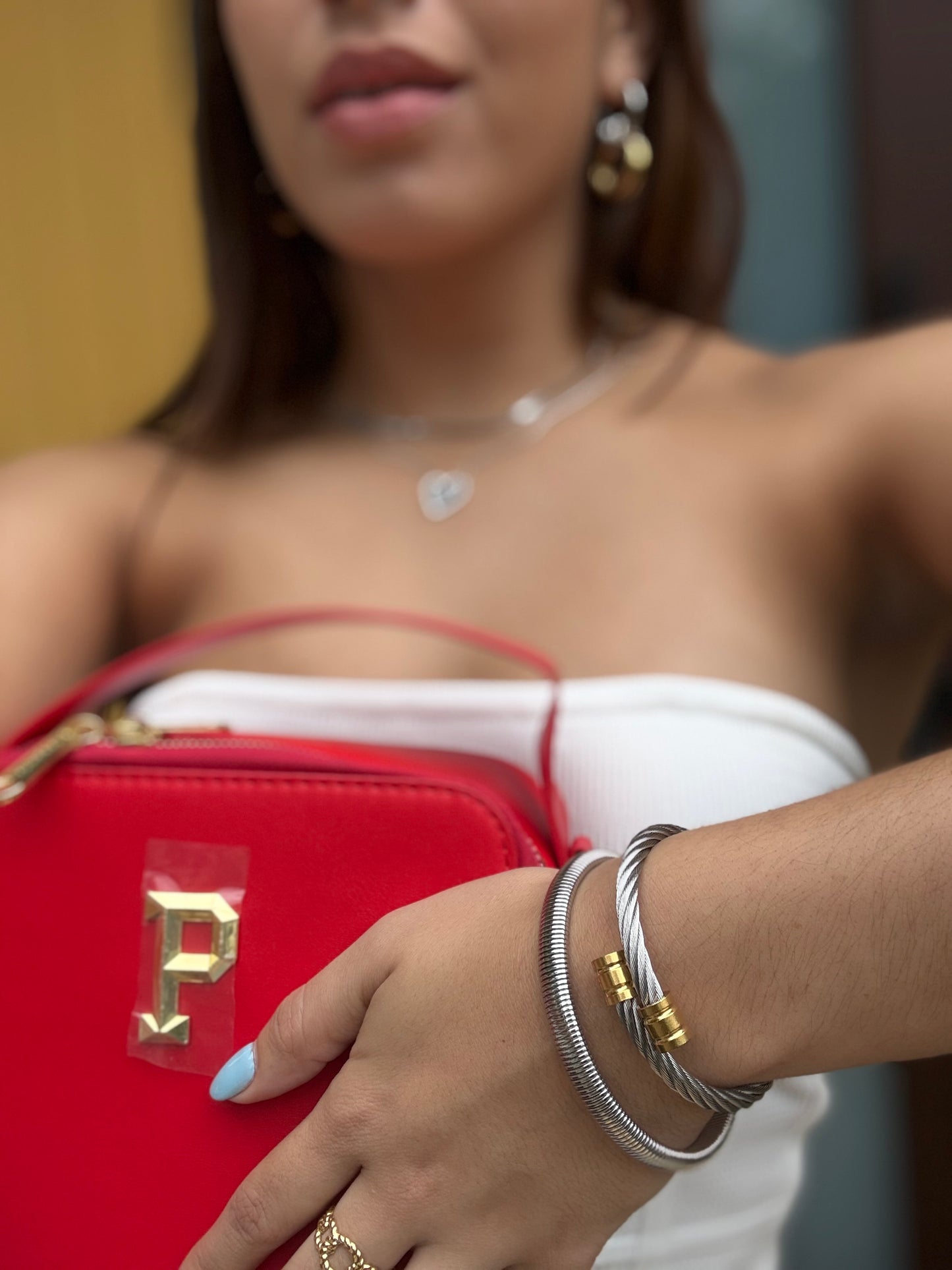 Silver and Gold Bracelet