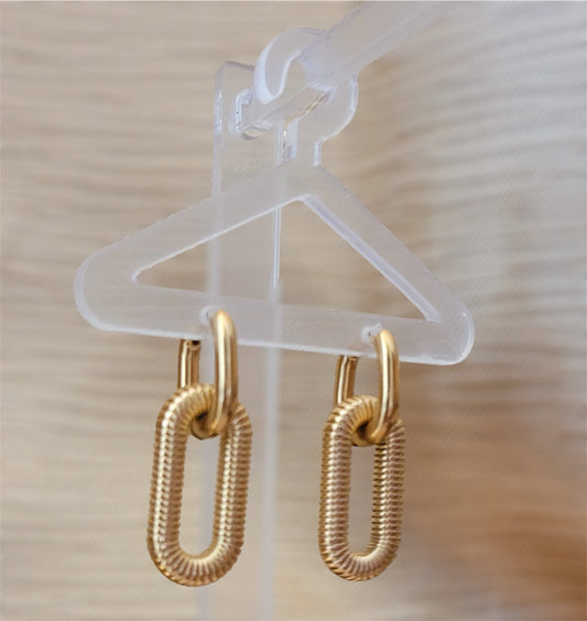 Gold Hook Earrings