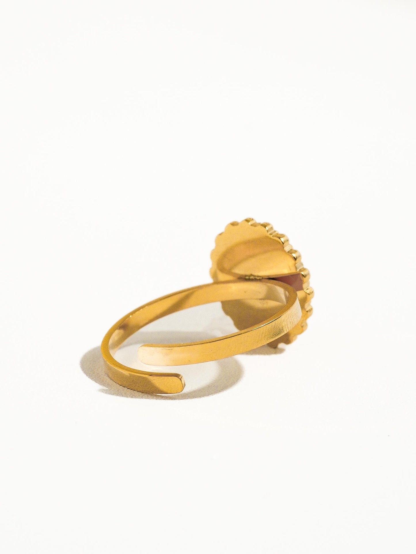 14K Adjustable Stone Ring